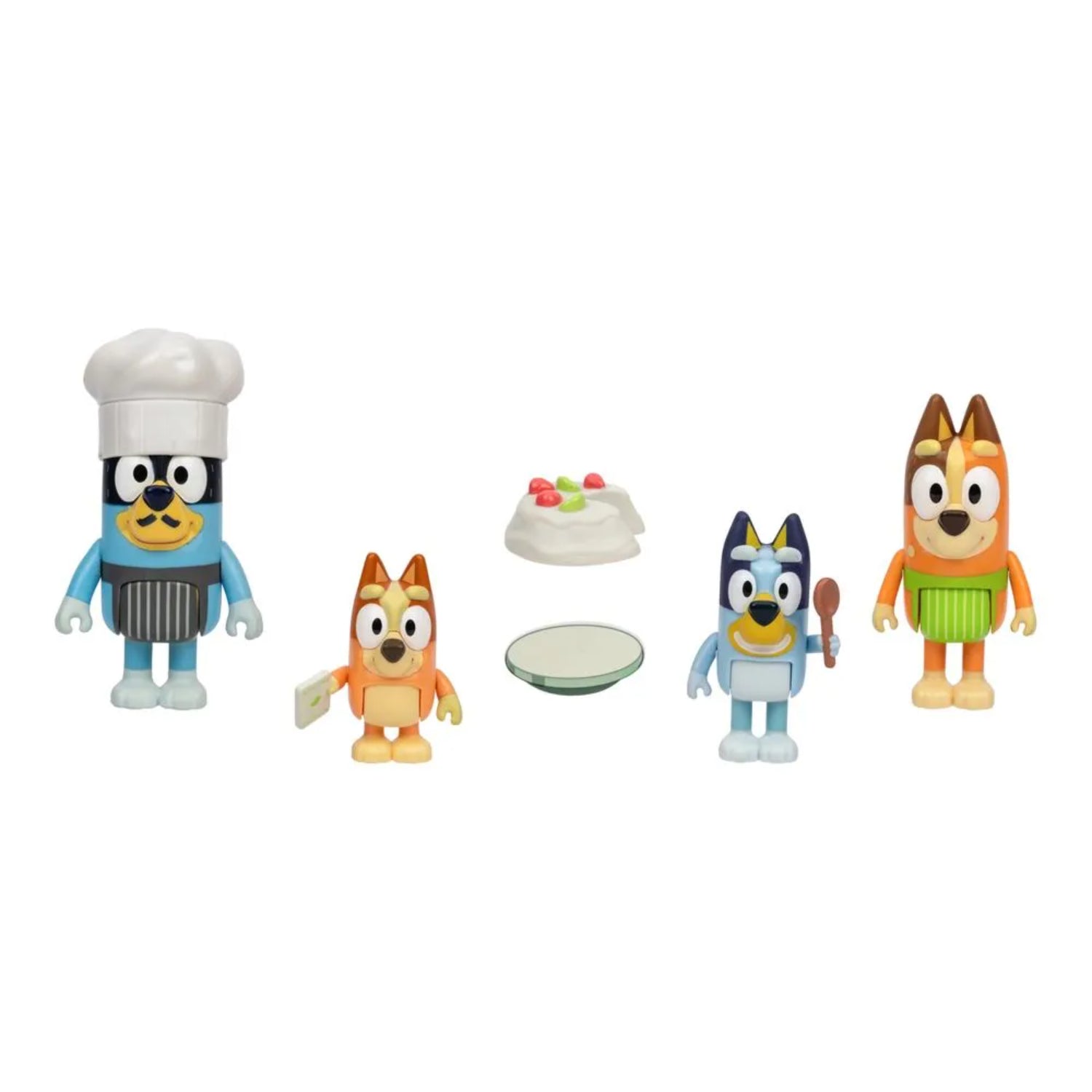 Figuras de Bluey y su familia, juguete de cocina colorido con accesorios