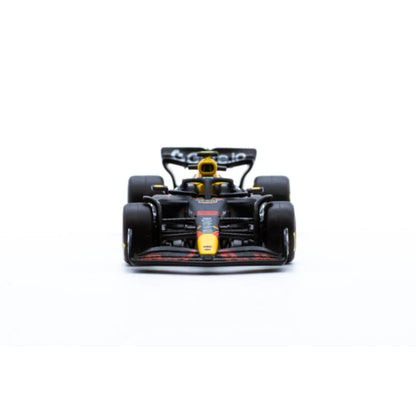 Carro de F1 negro frontal, modelo detallado de MAISTO