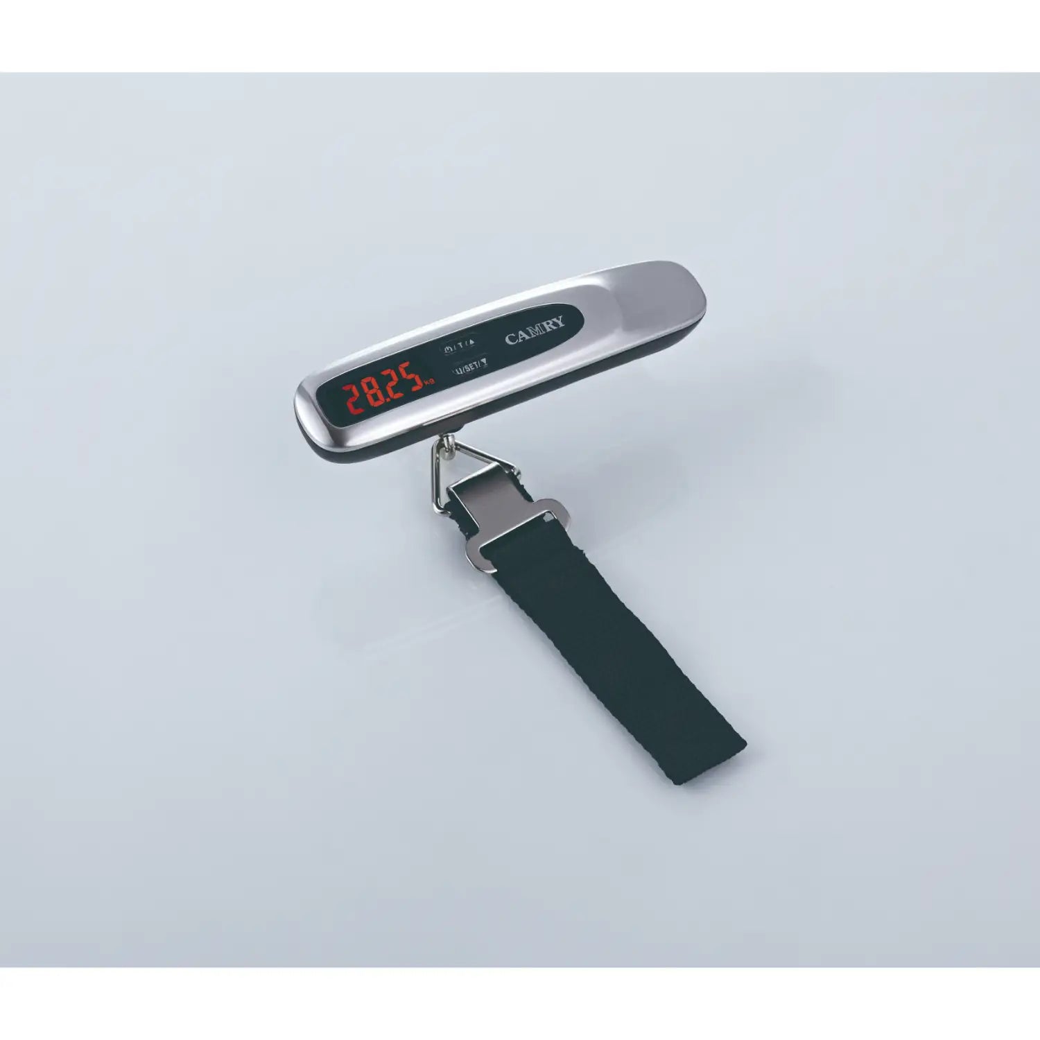 Báscula de mano para maletas Camry digital con pantalla LED y cinta de sujeción duradera