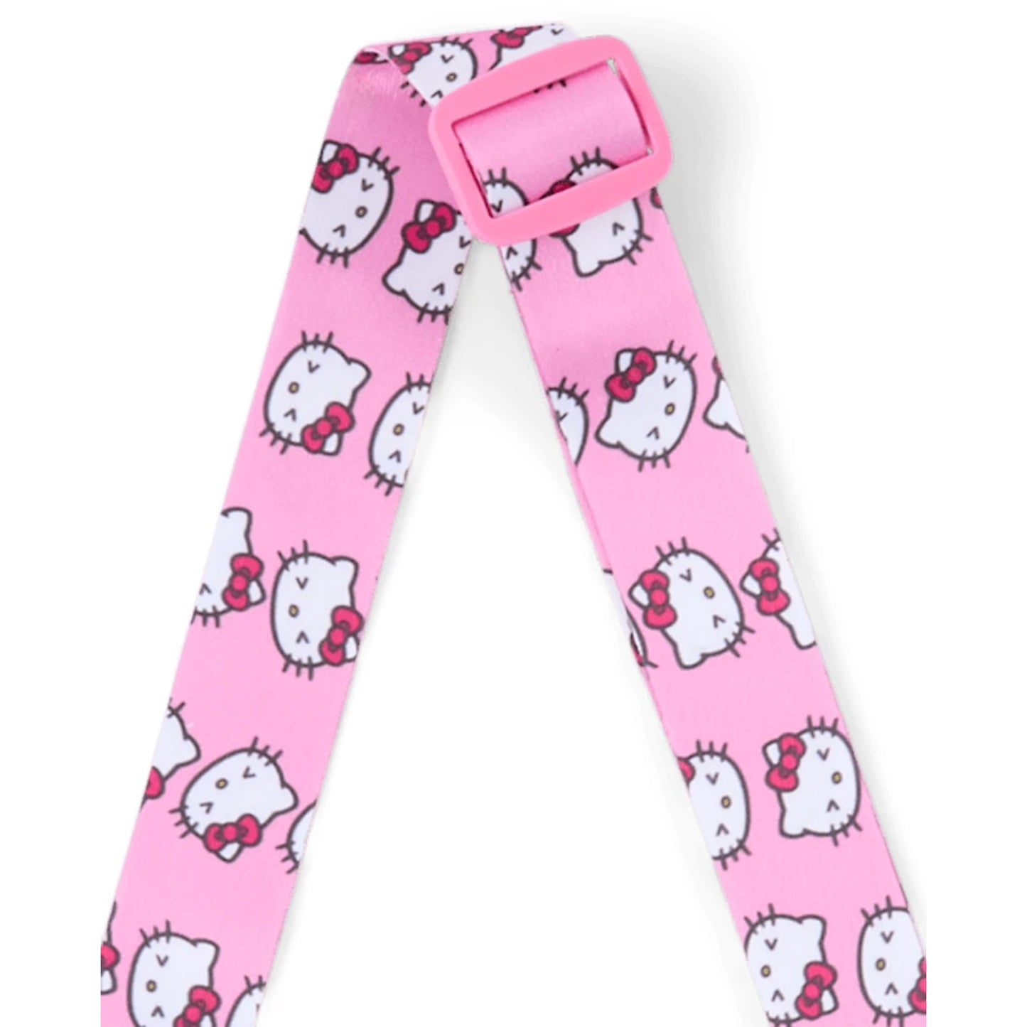 Cartera rosa de Sanrio con diseño de Hello Kitty, vista frontal sobre fondo blanco