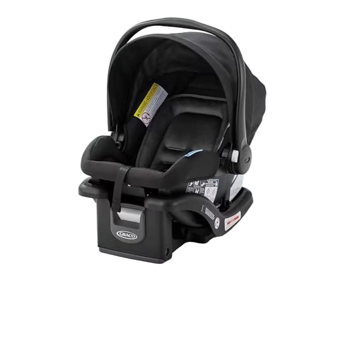 silla de auto Graco SnugRide 30 Lite negra, vista lateral para bebés