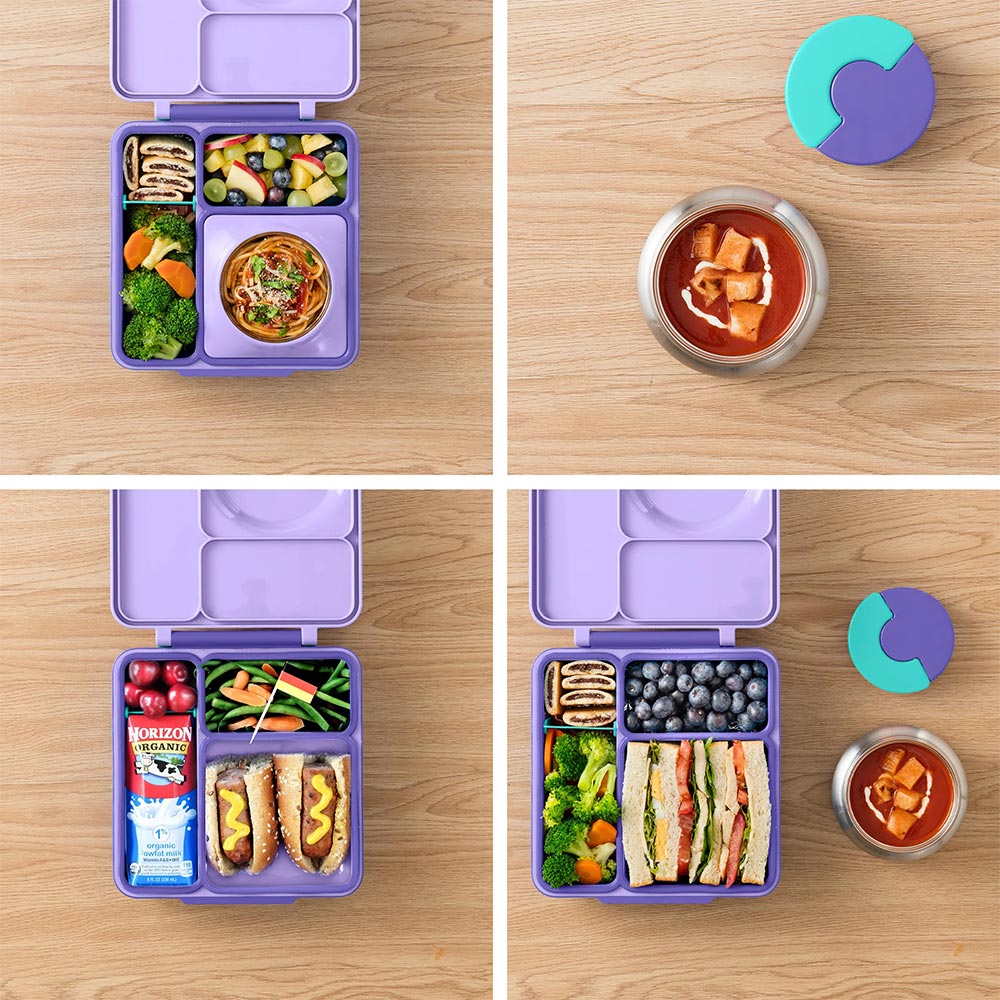 Lonchera Térmica Estilo Bento OmieBox Morado Berenjena V2-66FC08