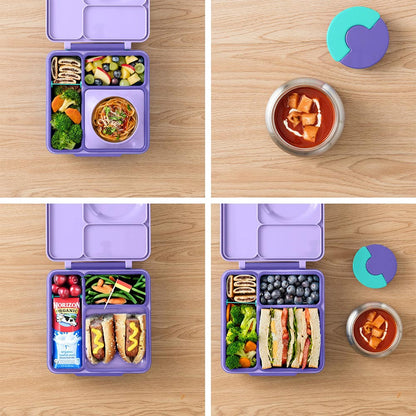 Lonchera Térmica Estilo Bento OmieBox Morado Berenjena V2-66FC08