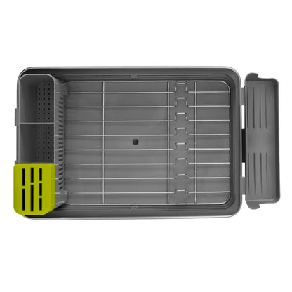 Escurridor de platos EKO modelo LL02 con diseño compacto y compartimentos organizadores compra escurridor de platos Honduras