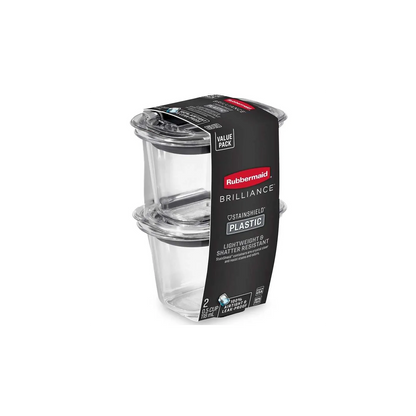 Set 2 Recipientes Rubbermaid 1.2L (5 Tazas) – Sistema Easy Find Lids