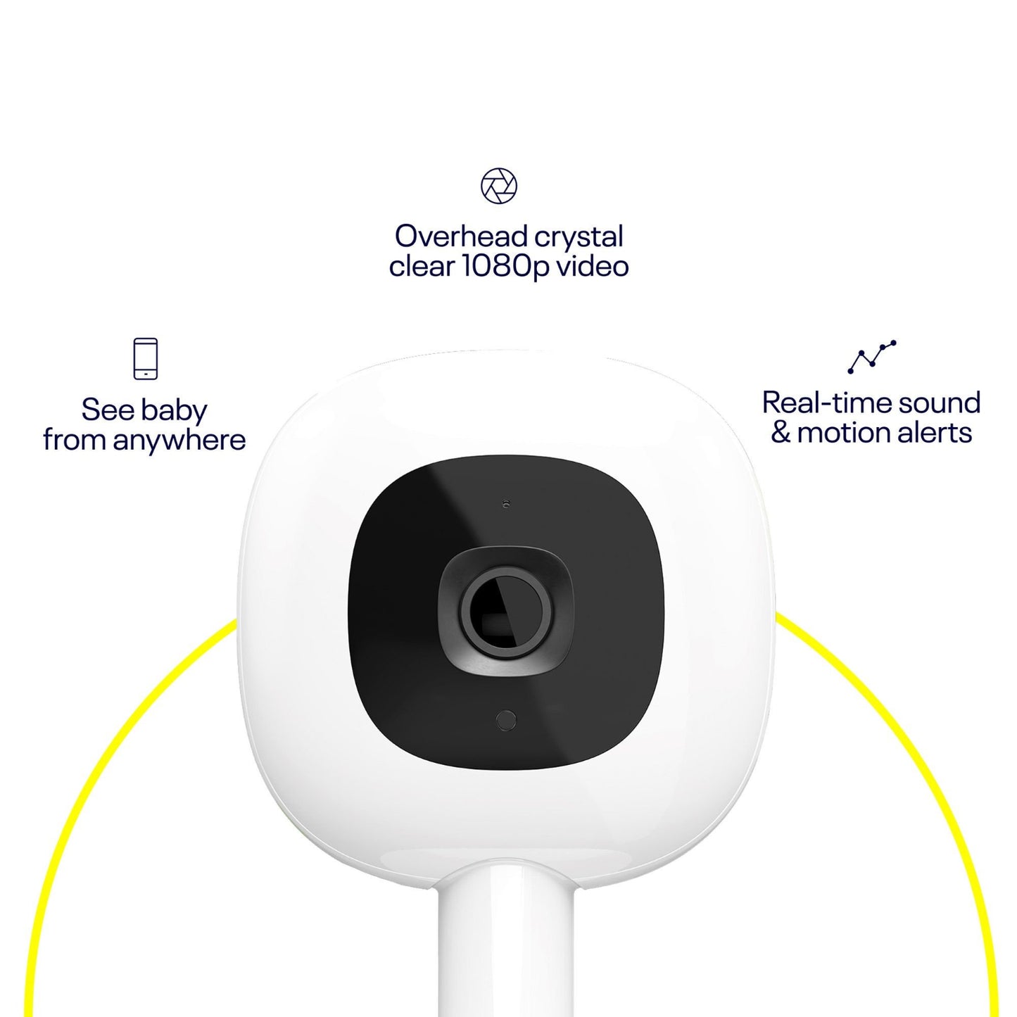 Cámara y Monitor de Bebé Inteligente Nanit Pro con Montaje de Pared N311NW