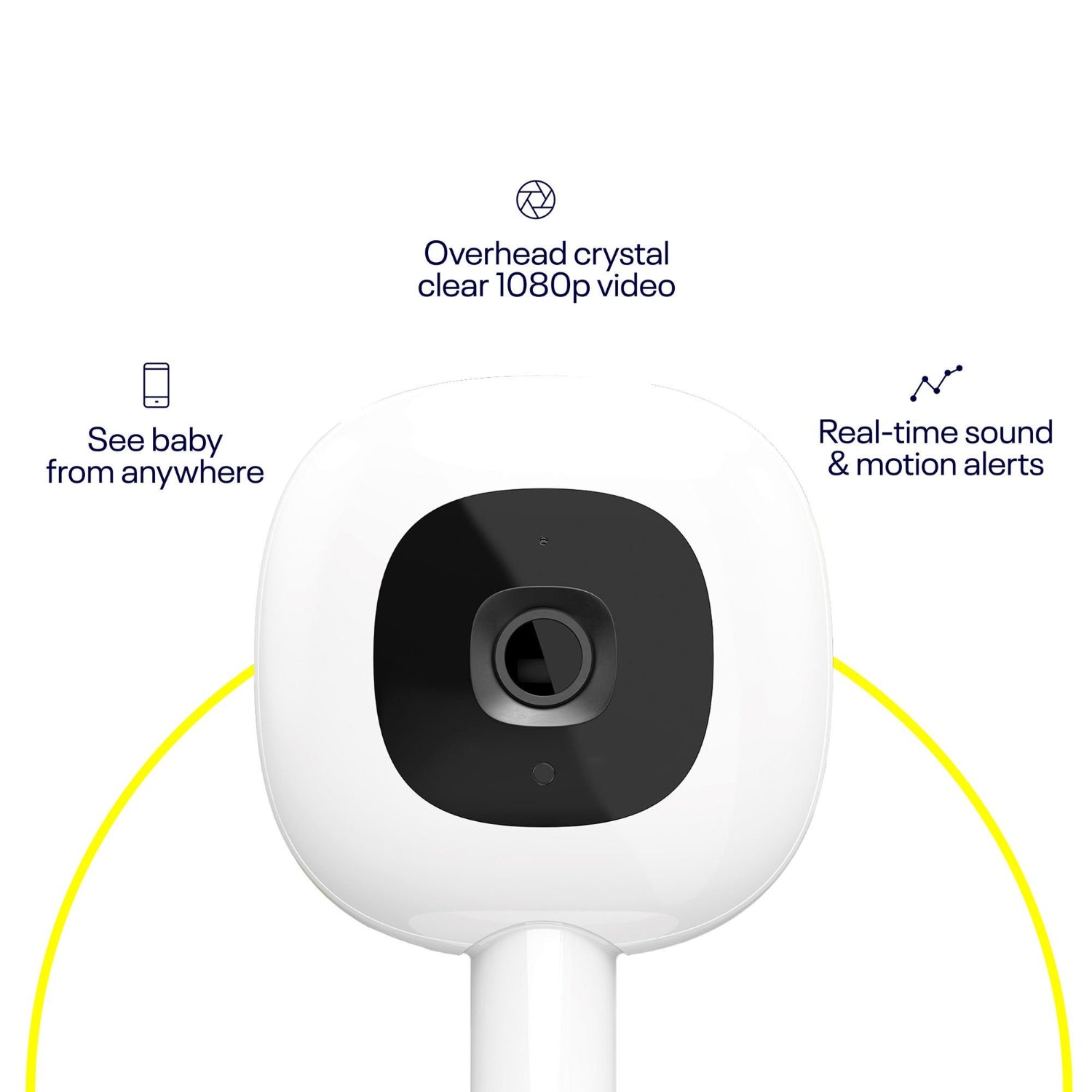 Cámara y Monitor de Bebé Inteligente Nanit Pro con Montaje de Pared N311NW