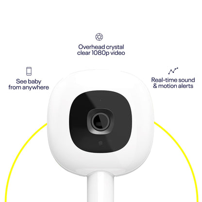 Cámara y Monitor de Bebé Inteligente Nanit Pro con Montaje de Pared N311NW