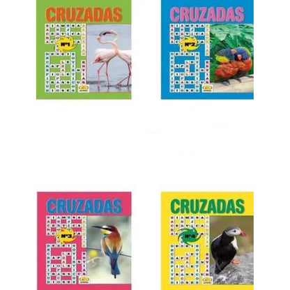 Cruzadas de dc comics, cuatro portadas con aves en colores brillantes