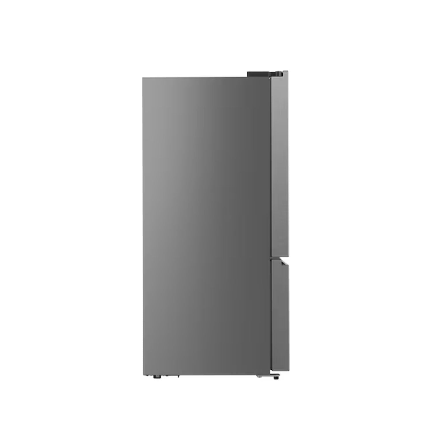 refrigeradora gris HISENSE vista lateral, cocina moderna