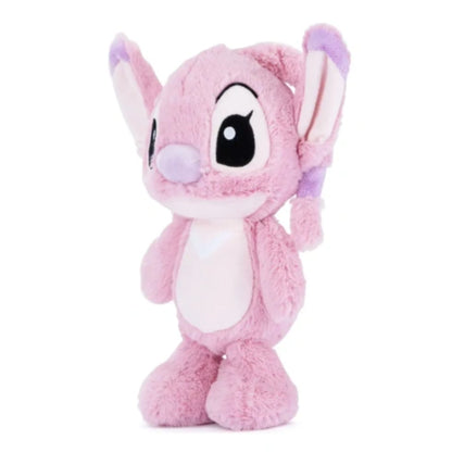 Muñeco de peluche rosa con orejas largas, juguete suave para niños