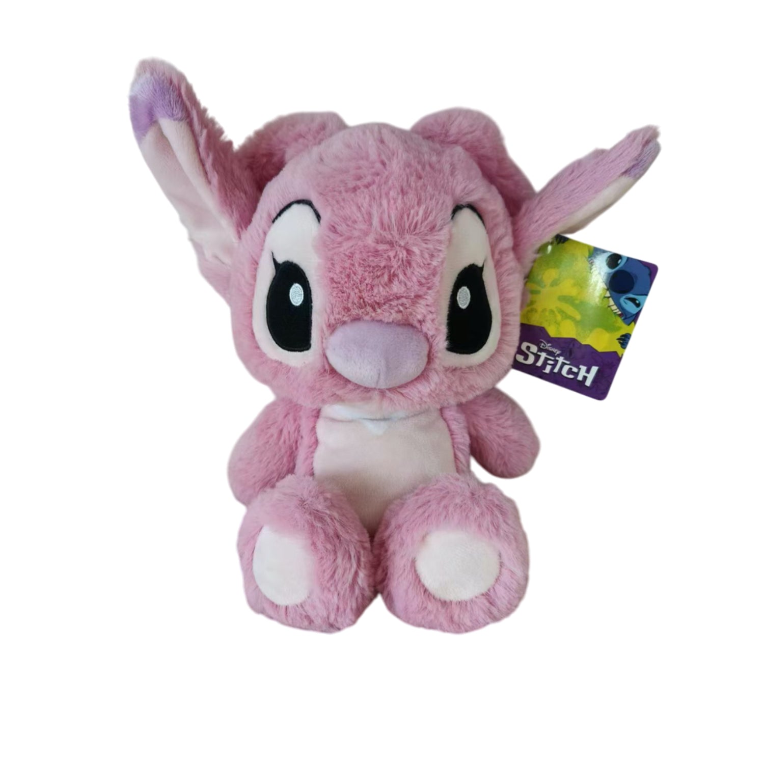 Peluche rosa de Stitch, vista frontal, suave y tierno para niños