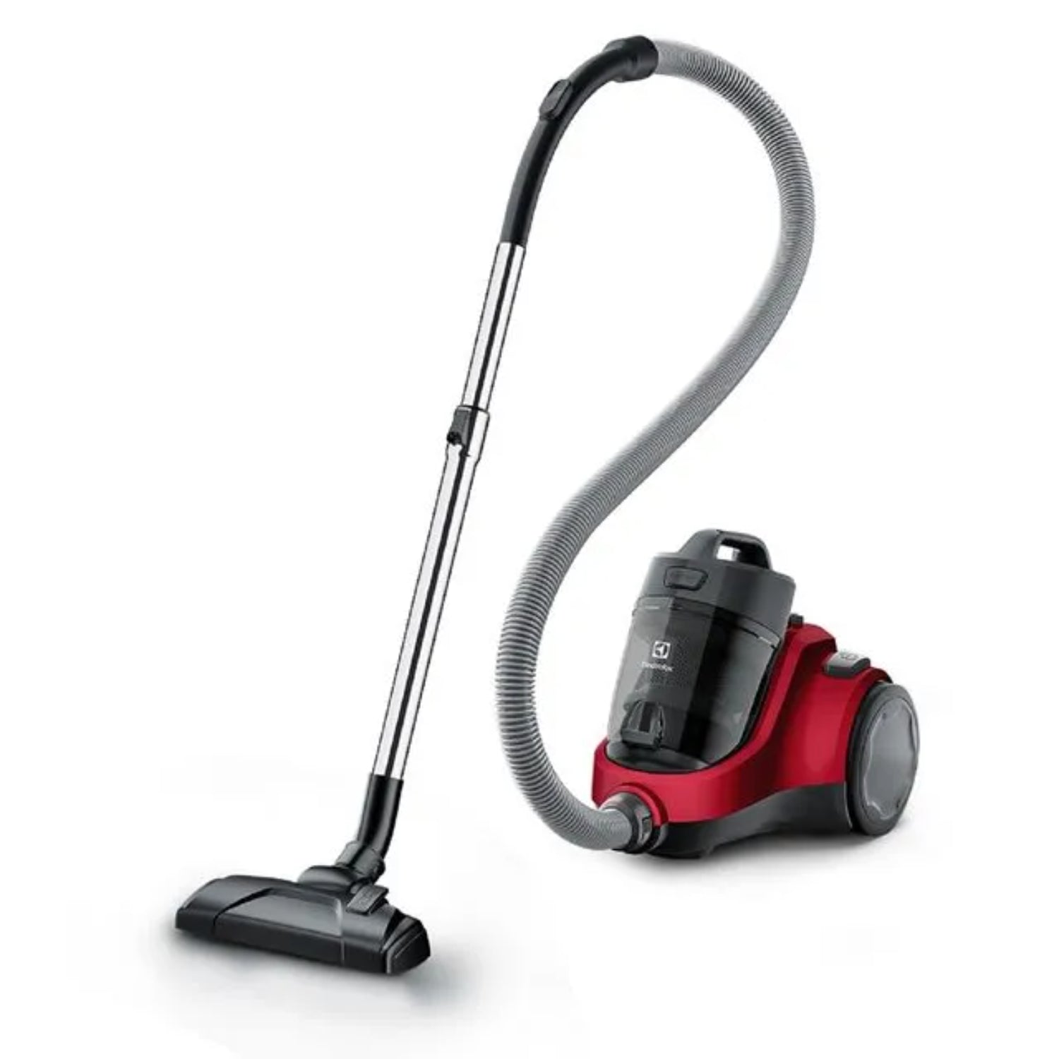 Aspiradora Electrolux roja de trineo con manguera y tanque transparente