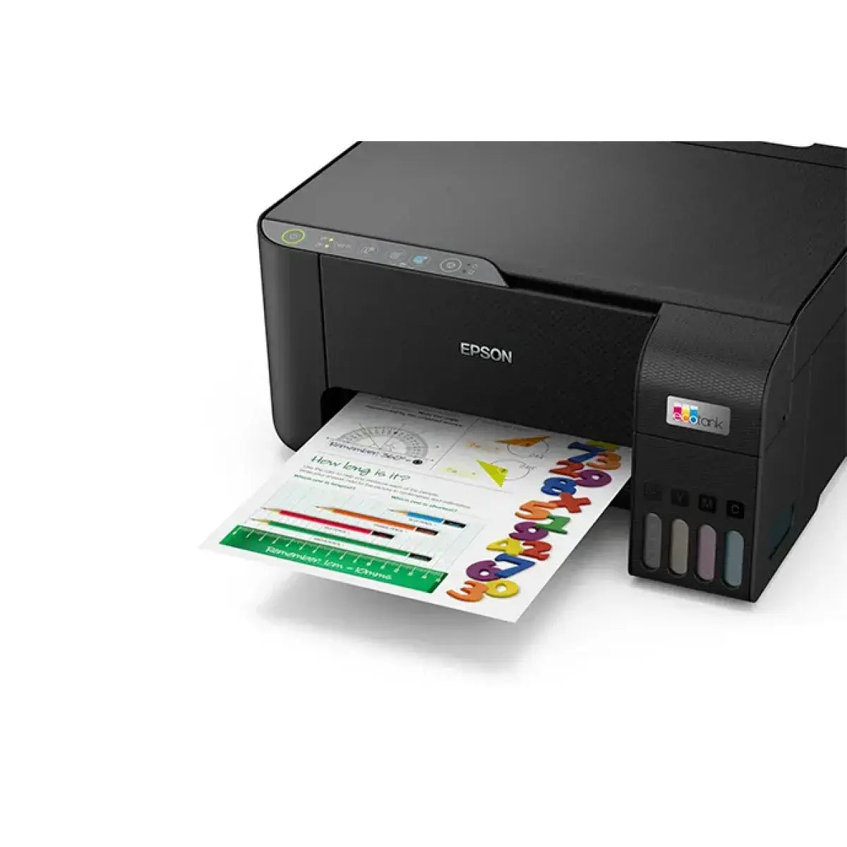 Impresora Epson LL05 negra, impresión frontal de documentos coloridos