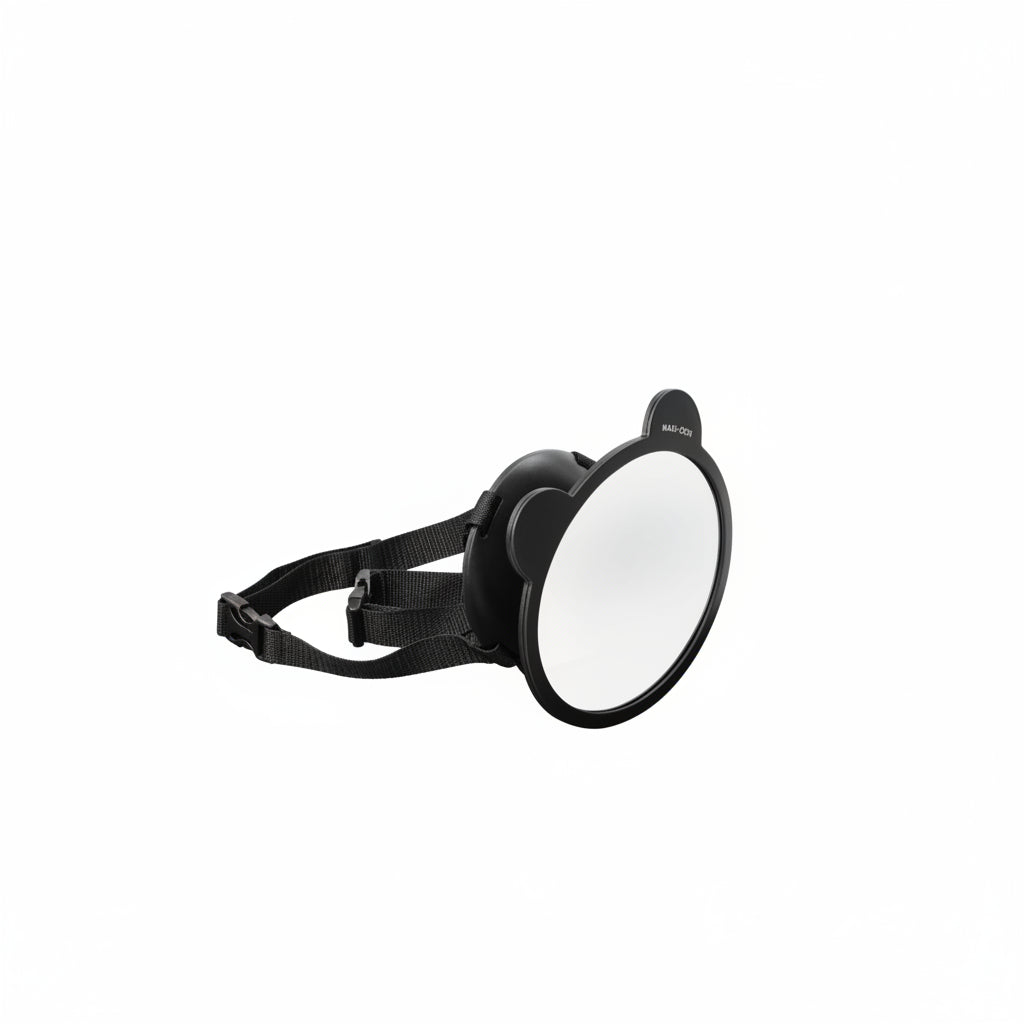 espejo negro maxi cosi, vista lateral, ideal para monitorear al bebé
