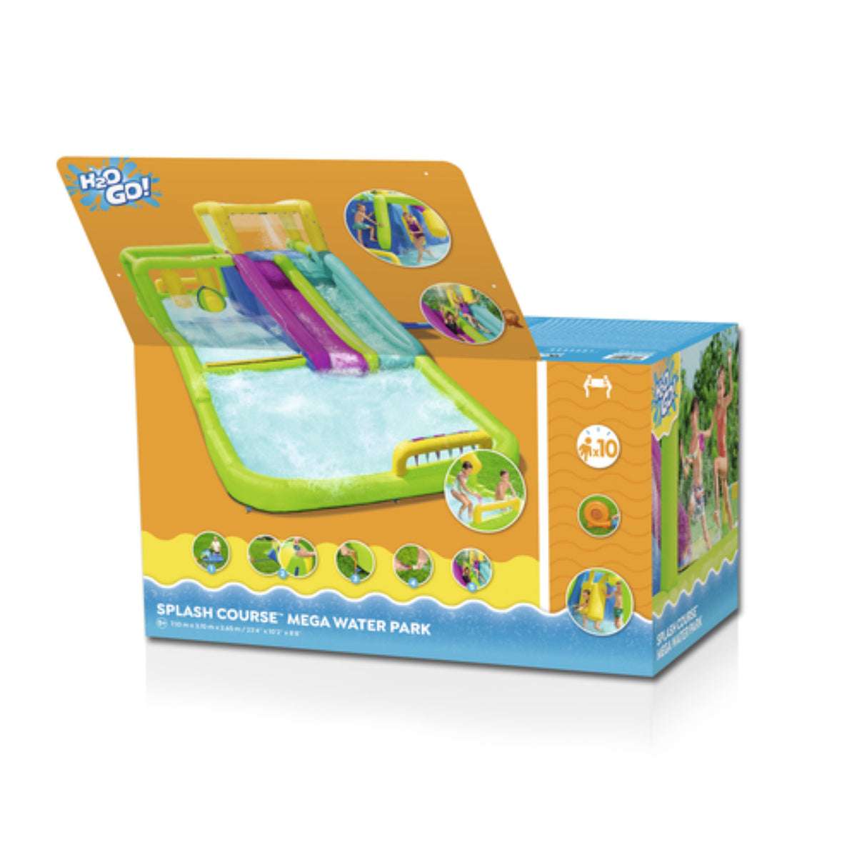 MEGAPARQUE ACUATICO INFLABLE 4.12X2.01M