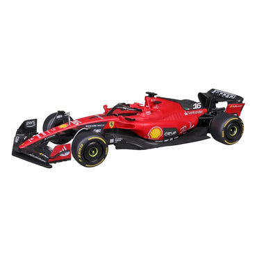 Modelo de Ferrari rojo, vista lateral, coche de carreras con detalles realistas