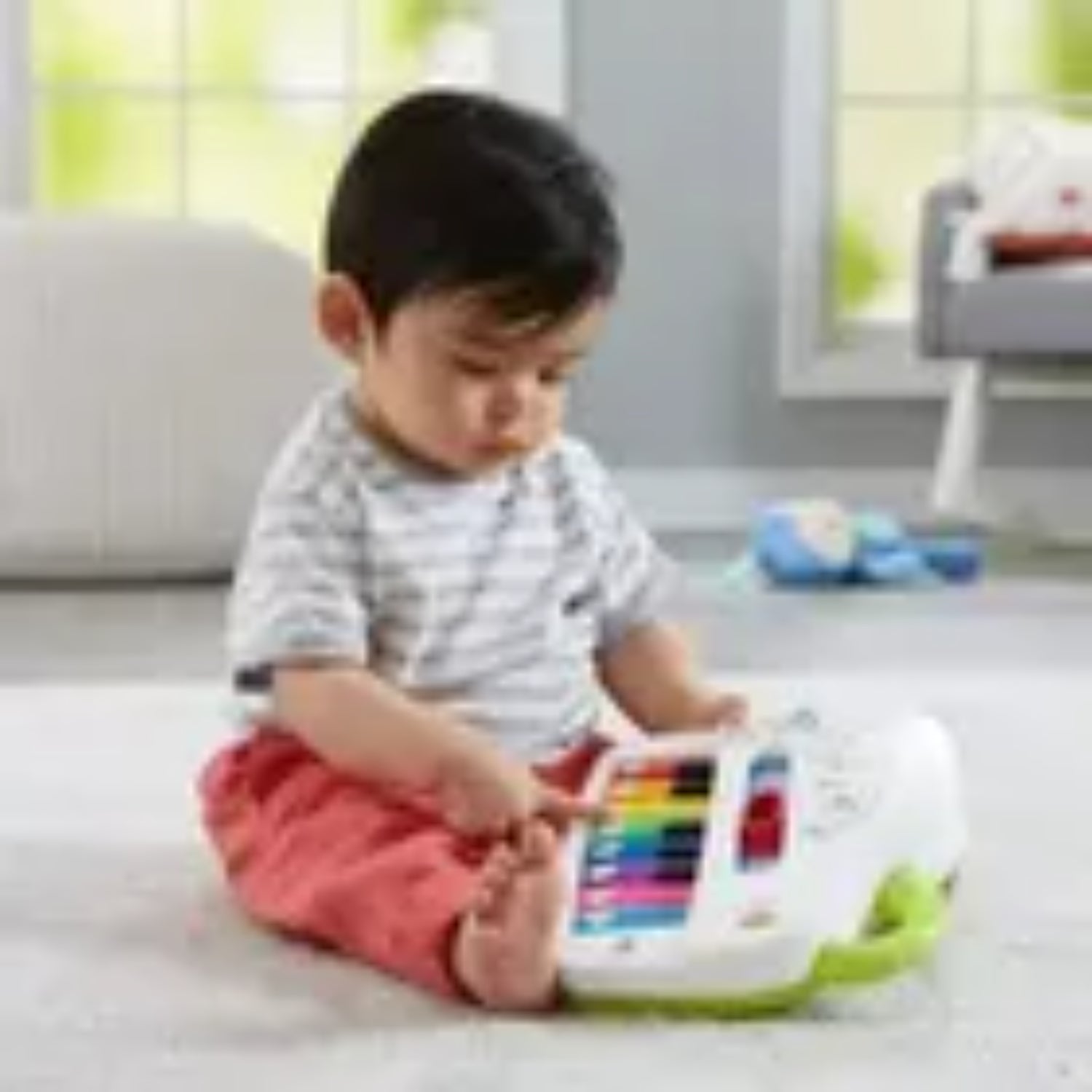juguete bebe musical colores brillantes, niño jugando en sala