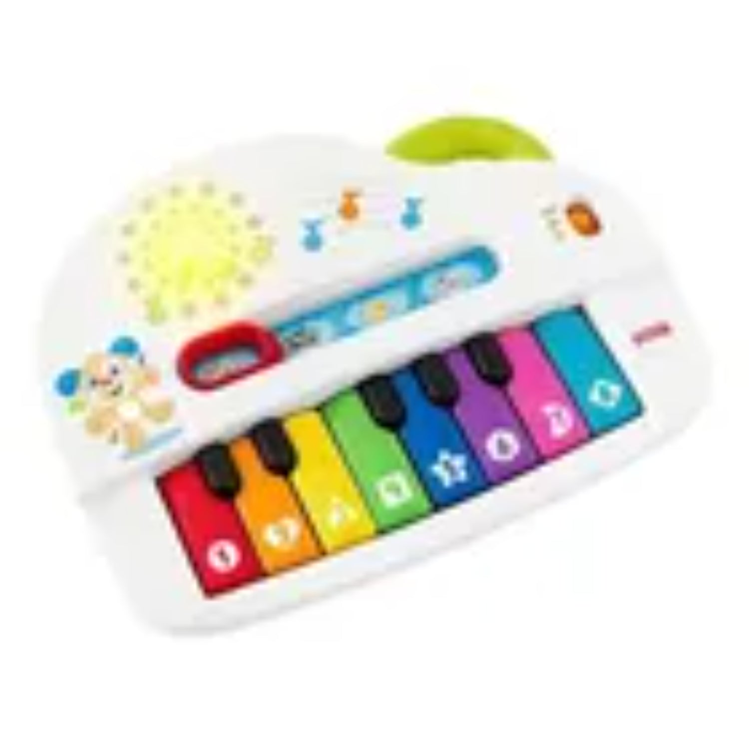 juguete bebé musical en forma de piano colorido con luces y sonidos