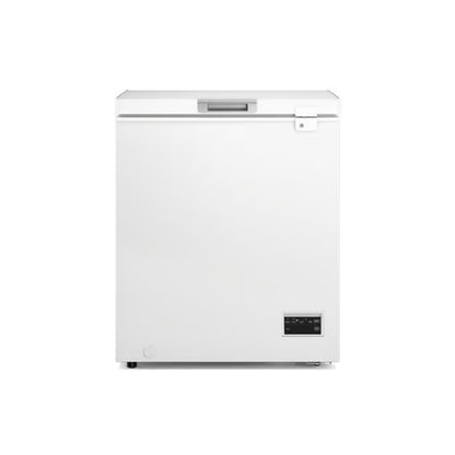Congelador Frigidaire blanco frontal con controles para almacenamiento eficiente