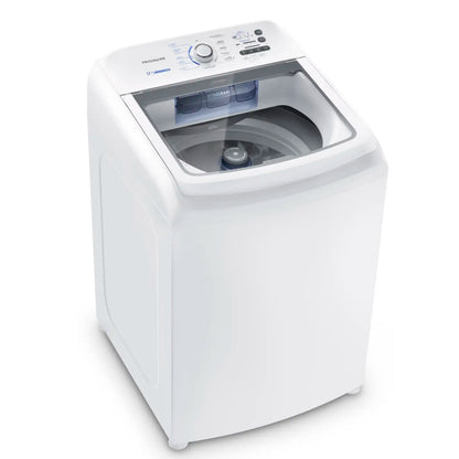 lavadora industrial blanca, vista superior, diseño moderno y funcional