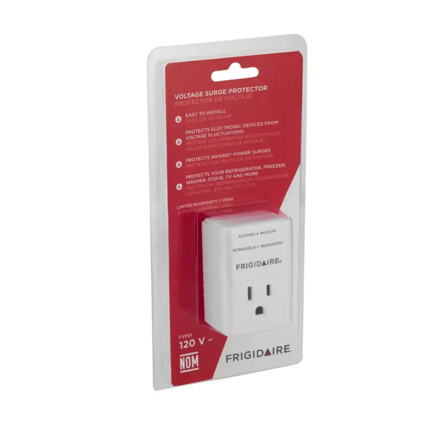 regulador Frigidaire protector de sobretensiones, frente, hogar