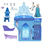 Casa de Elsa de Frozen juguete, incluyendo figura y accesorios color azul