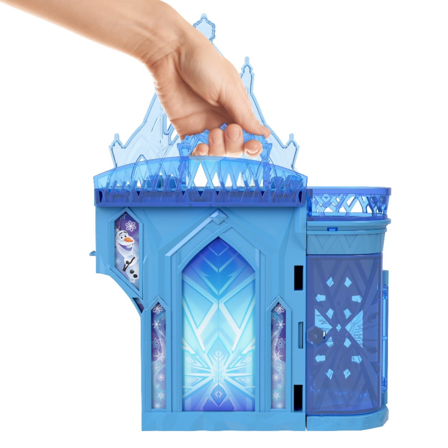 Juguete Frozen en color azul, castillo desmontable, ideal para juegos creativos