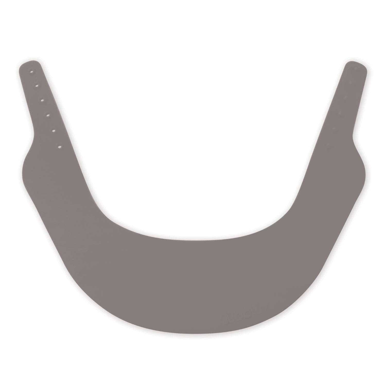Gorro gris de BBLUV, vista frontal, diseño ergonómico