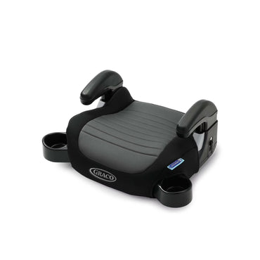 silla booster negra GRACO vista frontal, ideal para niños en autos