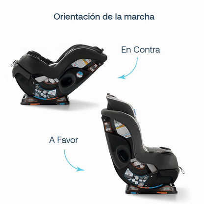 silla para auto GRACO en posición de marcha en contra y a favor
