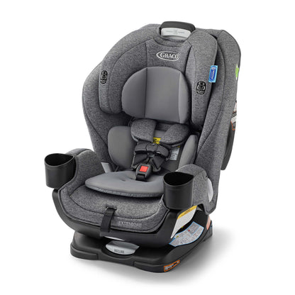 silla de auto Graco gris, vista lateral en hogar