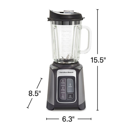 licuadora Hamilton Beach negra frontal, cocina moderna