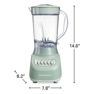 licuadora verde claro frontal, cocina moderna