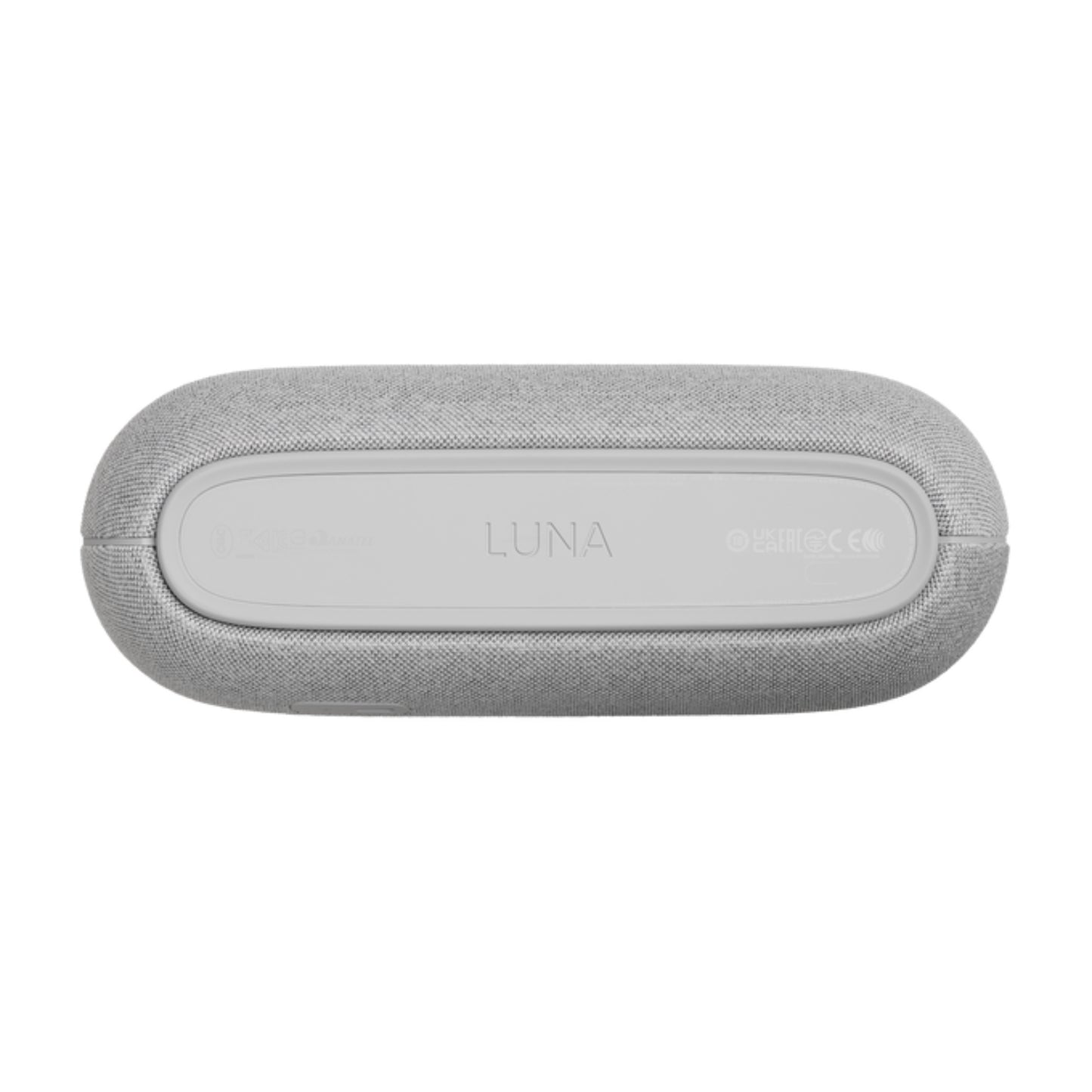 Parlante gris HARMAN KARDON, vista superior con diseño elegante