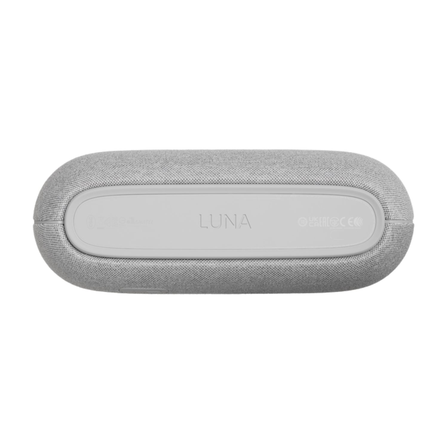 Parlante gris HARMAN KARDON, vista superior con diseño elegante