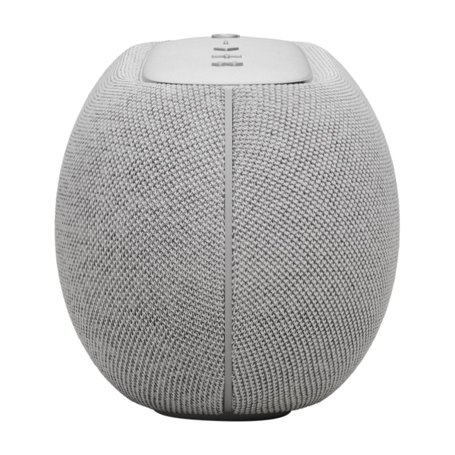 Parlante gris de HARMAN KARDON, vista frontal, diseño elegante y moderno