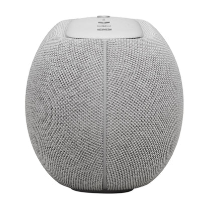 Parlante gris de HARMAN KARDON, vista frontal, diseño elegante y moderno