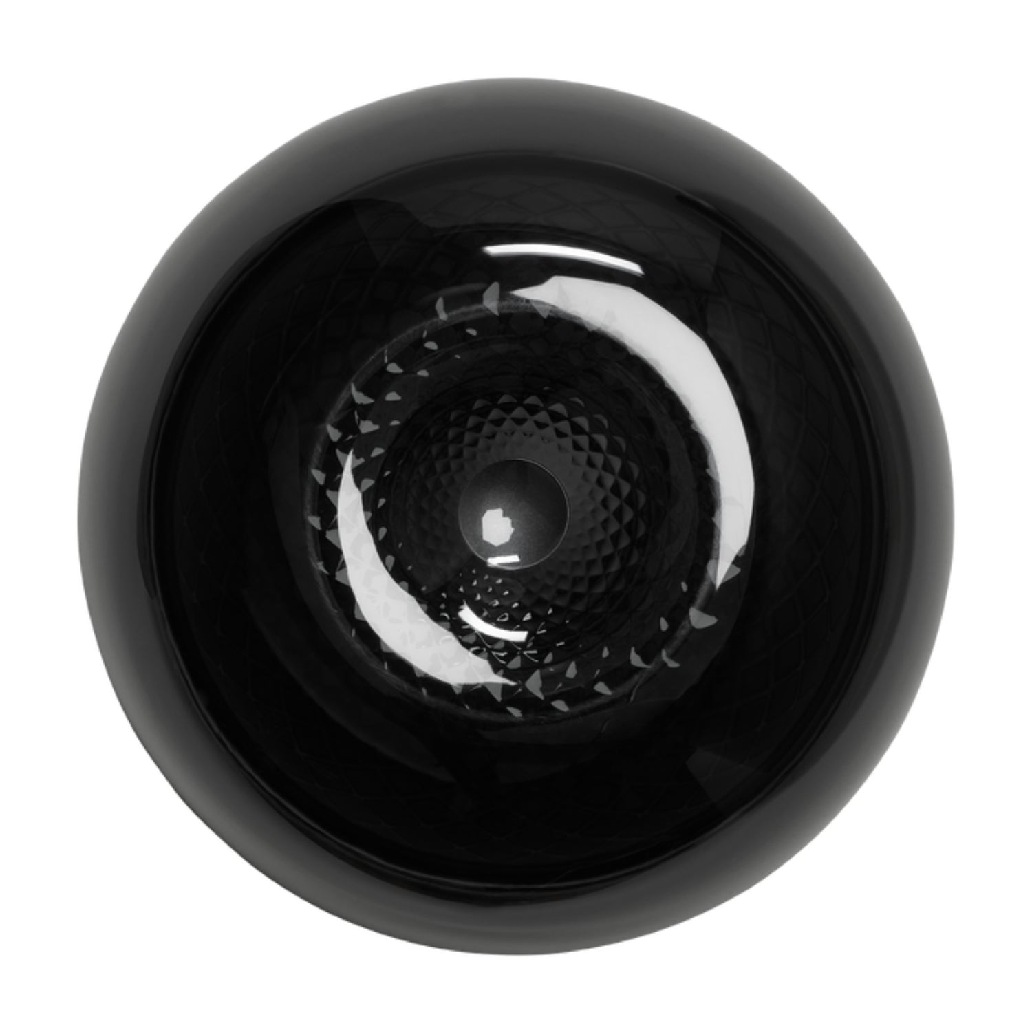 Parlante negro vista superior, diseño elegante y moderno