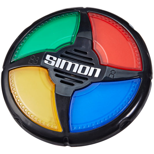 Juego de mesa Simon, dispositivo de memoria, colores rojo, azul, verde y amarillo
