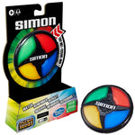 juego de mesa Simon, color rojo y verde, vista frontal con empaque
