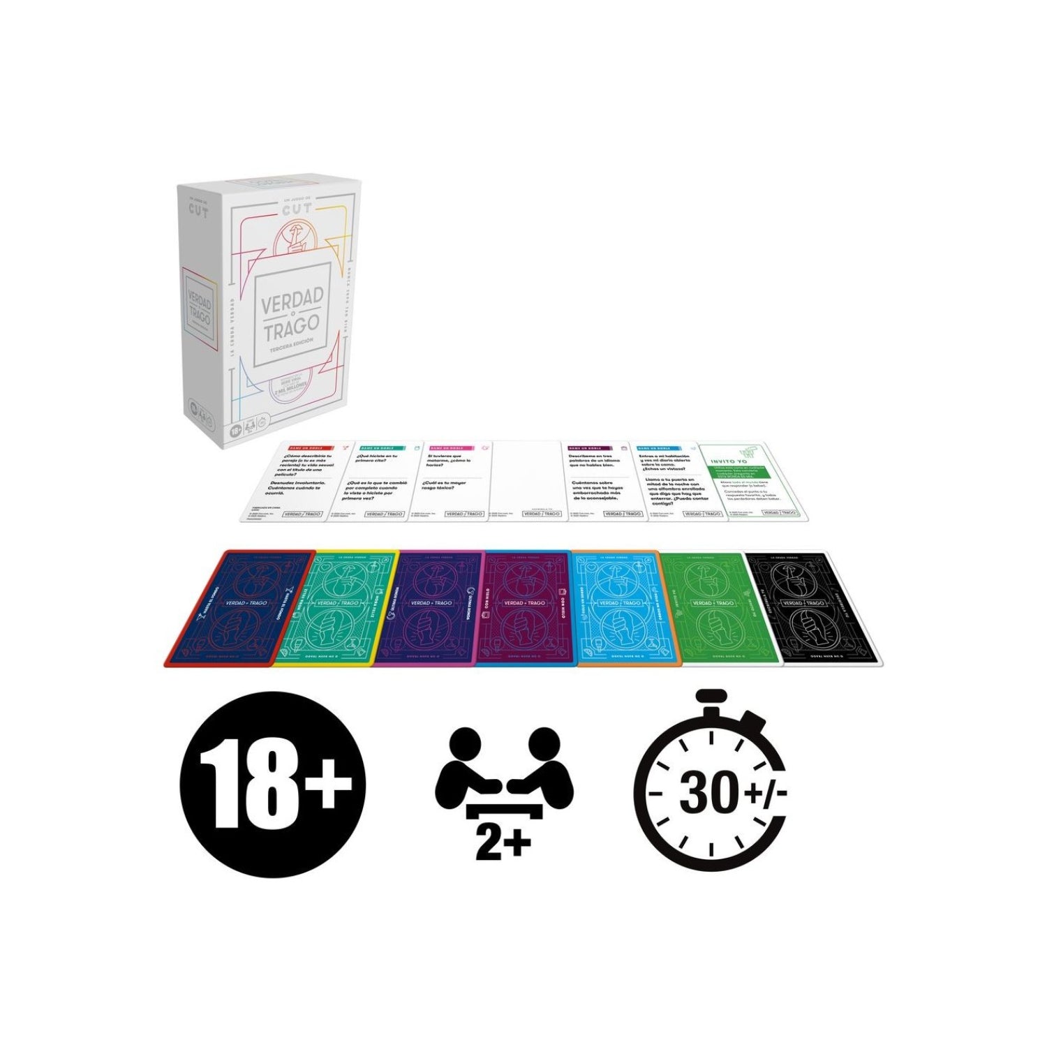 Juego de mesa Hasbro para fiestas, Verdad o Trago, con cartas divertidas para 2 o más jugadores