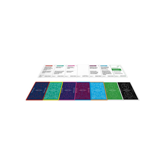 Juegos de mesa Hasbro para fiestas con tarjetas de colores y tablero para diversión grupal
