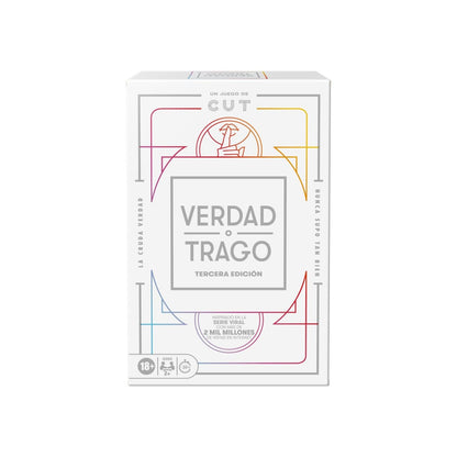 Juego de mesa Hasbro Verdad o Trago Tercera Edición ideal para fiestas con amigos y diversión garantizada