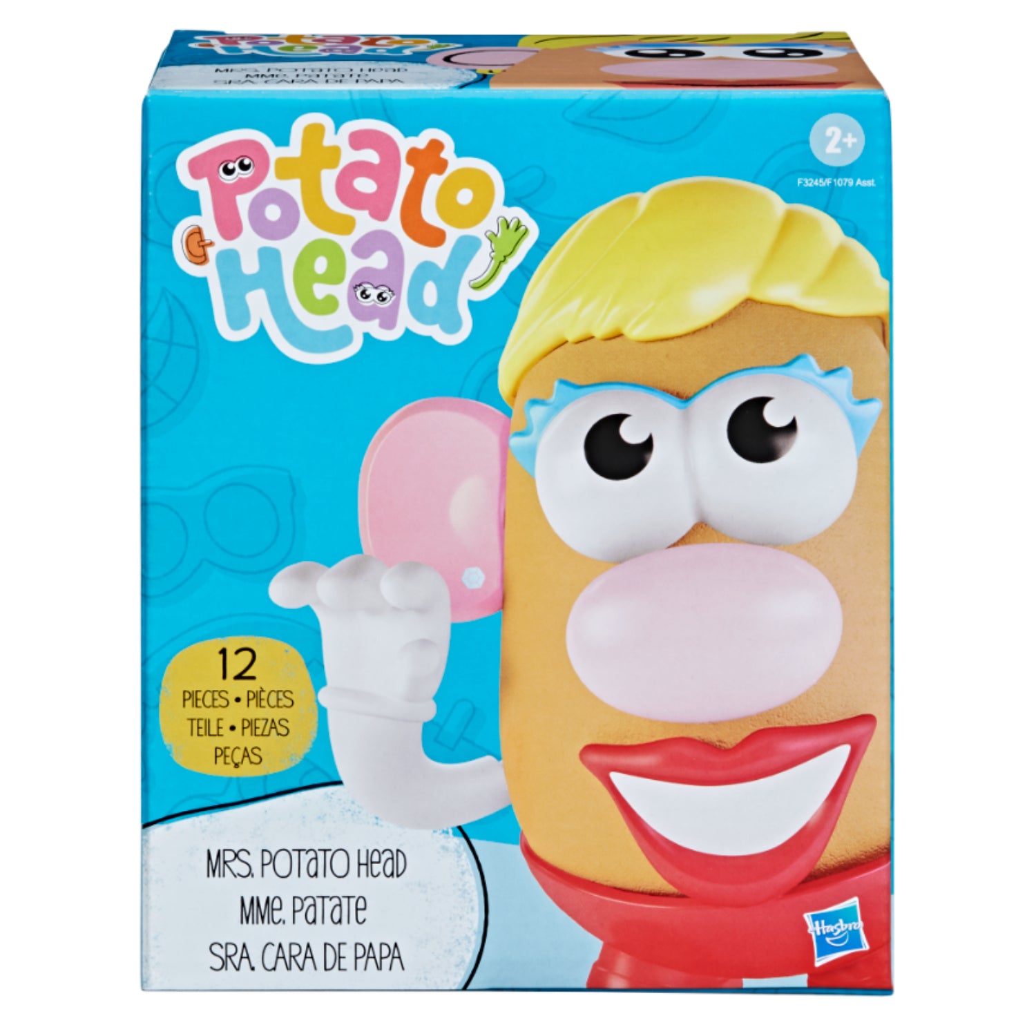 Caja de Sra. Patata con 12 piezas coloridas para jugar con Papa