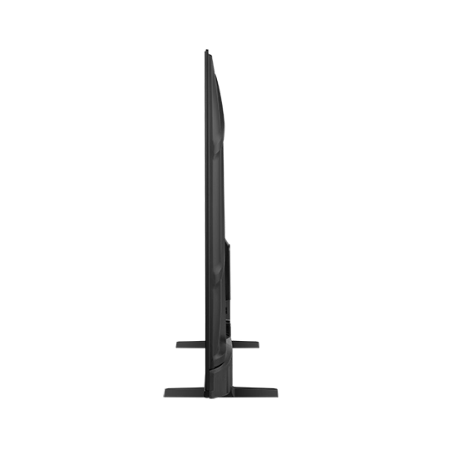 Televisor Hisense smart, vista lateral en color negro