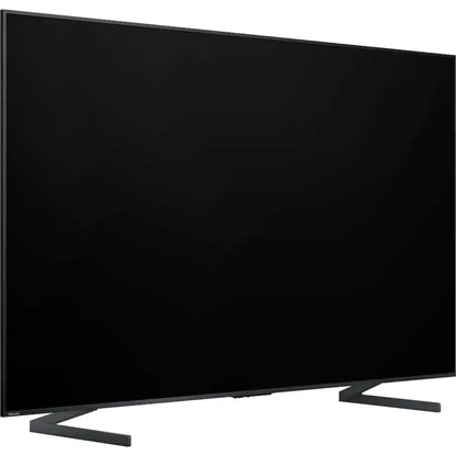 televisor qled negro frontal, sala de estar