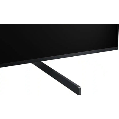Televisor QLED HISENSE negro, vista posterior con soporte elegante