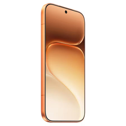 celular HONOR naranja lateral, vista elegante