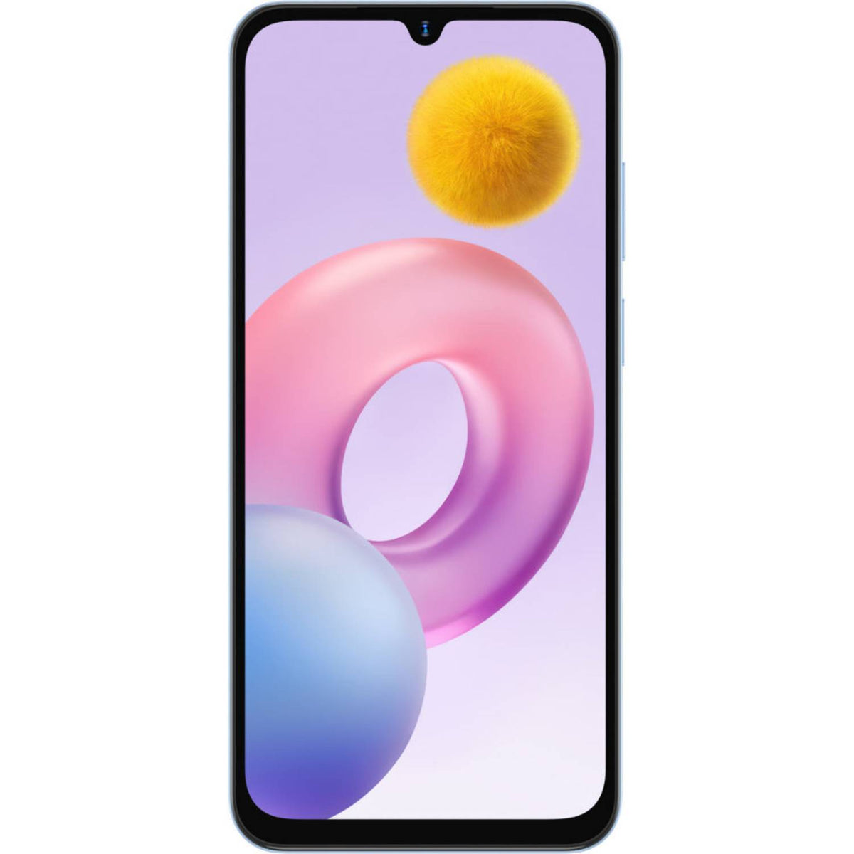 Honor smartphone modelo colorido, vista frontal y diseño moderno